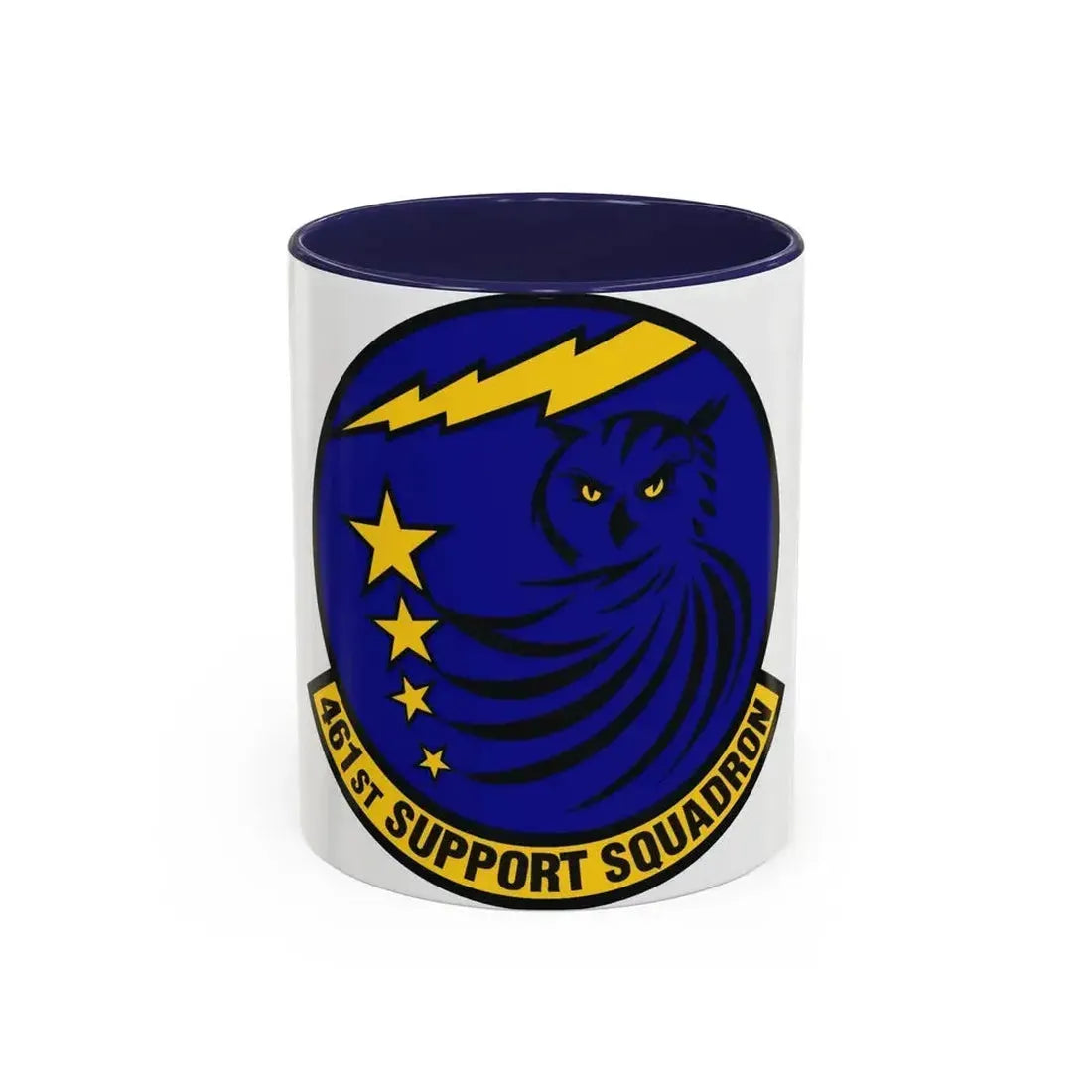 461st Support Squadron (U.S. Air Force) Accent Coffee Mug 11oz Navy - Go Mug Yourself