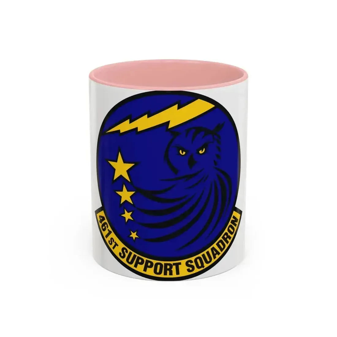 461st Support Squadron (U.S. Air Force) Accent Coffee Mug 11oz Pink - Go Mug Yourself