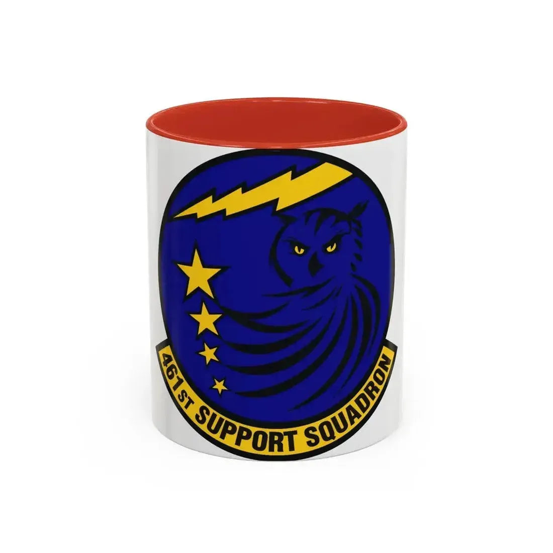 461st Support Squadron (U.S. Air Force) Accent Coffee Mug 11oz Red - Go Mug Yourself
