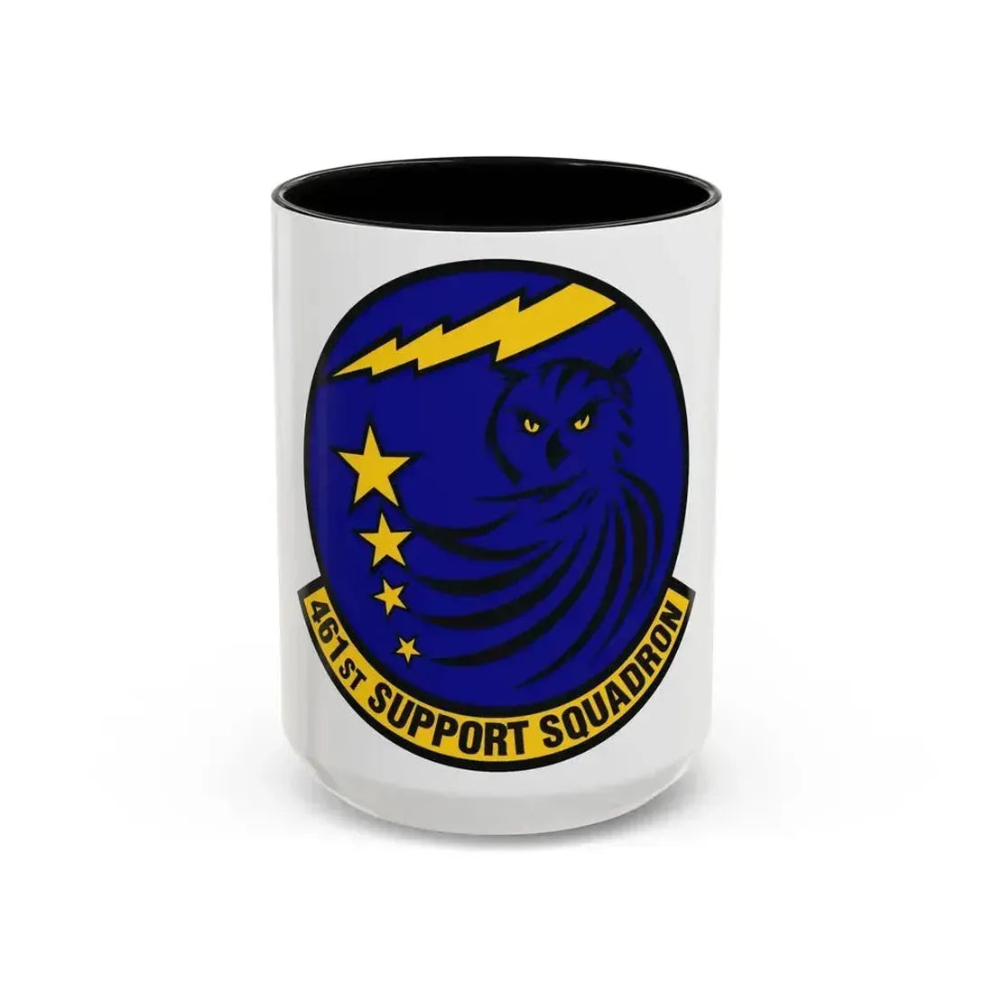 461st Support Squadron (U.S. Air Force) Accent Coffee Mug 15oz Black - Go Mug Yourself