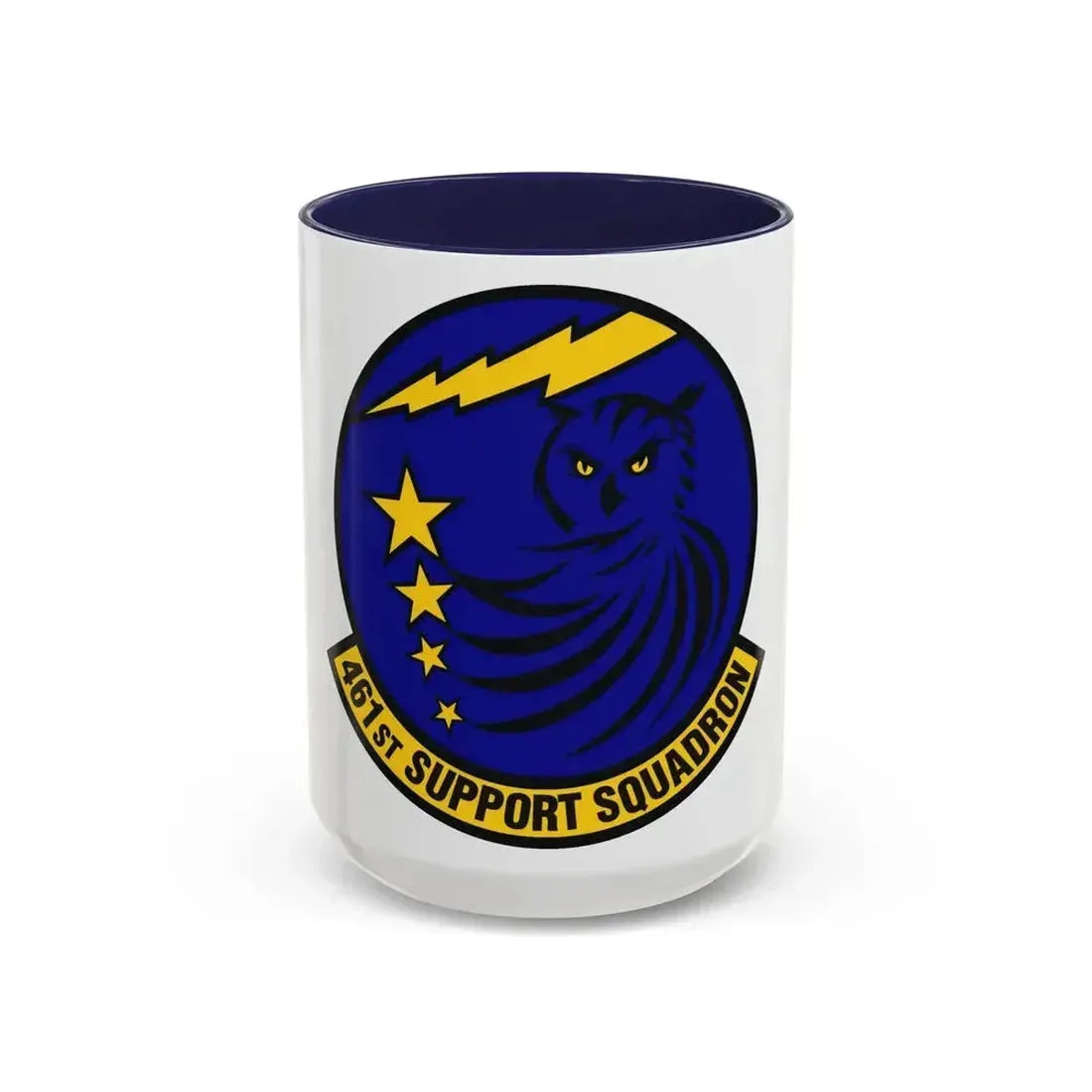 461st Support Squadron (U.S. Air Force) Accent Coffee Mug 15oz Navy - Go Mug Yourself