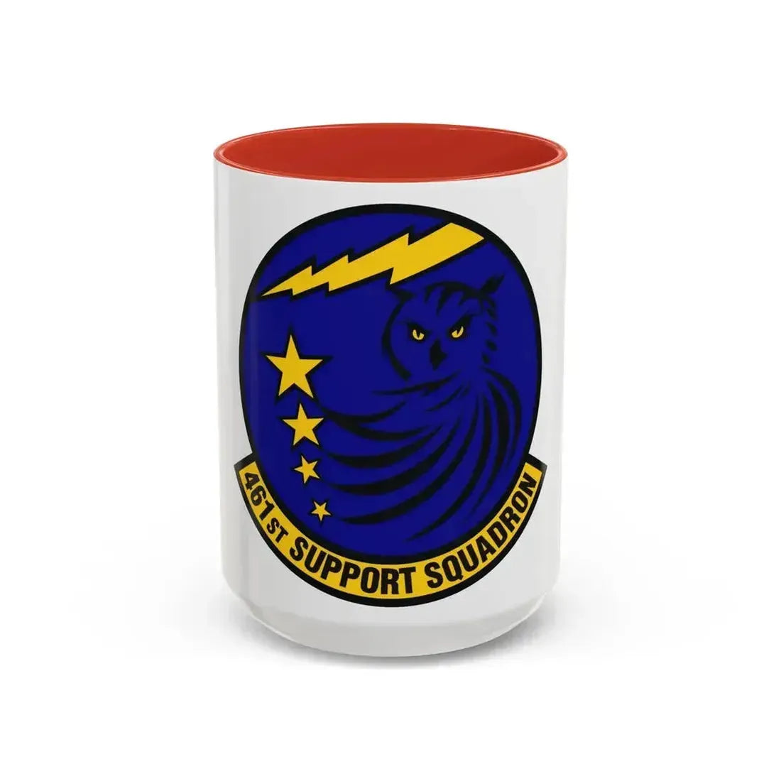 461st Support Squadron (U.S. Air Force) Accent Coffee Mug 15oz Red - Go Mug Yourself