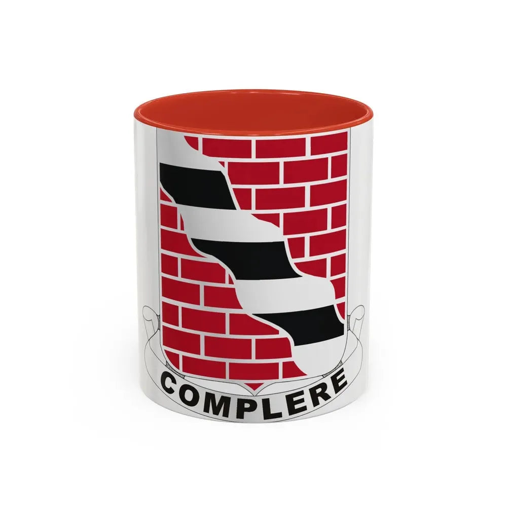 463 Engineer Battalion (U.S. Army) Accent Coffee Mug 11oz Red - Go Mug Yourself