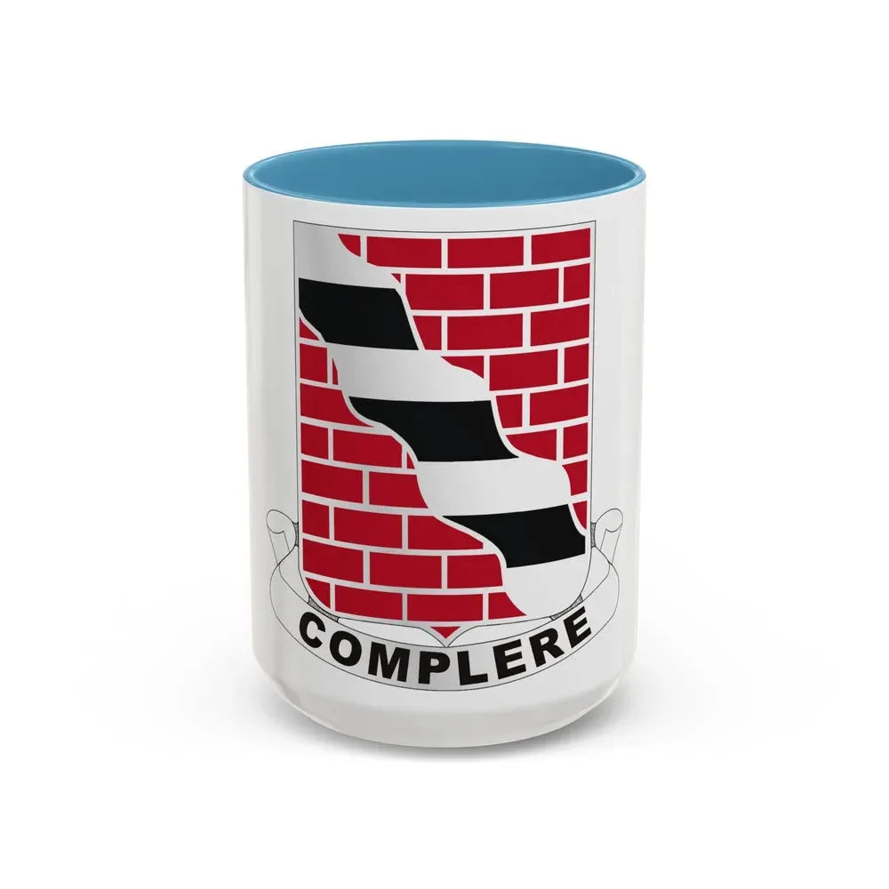463 Engineer Battalion (U.S. Army) Accent Coffee Mug 15oz Light Blue - Go Mug Yourself