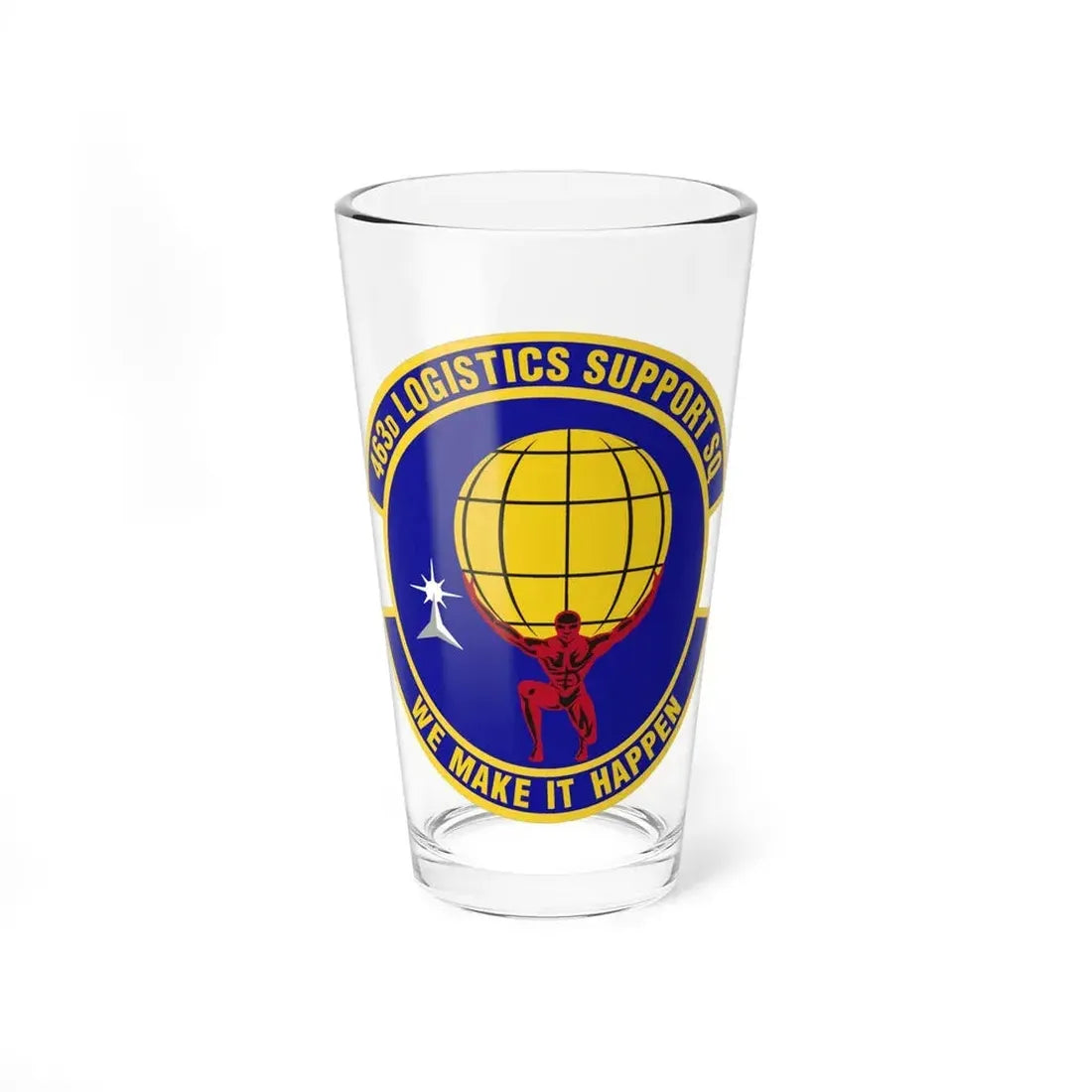 463d Logistics Support Squadron (U.S. Air Force) Pint Glass 16oz 16oz - Go Mug Yourself