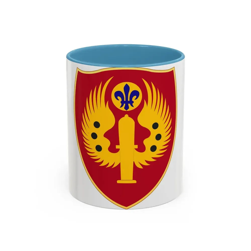 463rd Airborne Field Artillery Battalion (U.S. Army) Accent Coffee Mug 11oz Light Blue - Go Mug Yourself