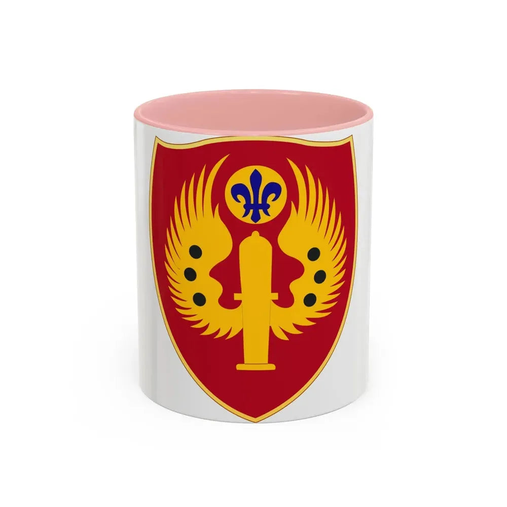 463rd Airborne Field Artillery Battalion (U.S. Army) Accent Coffee Mug 11oz Pink - Go Mug Yourself