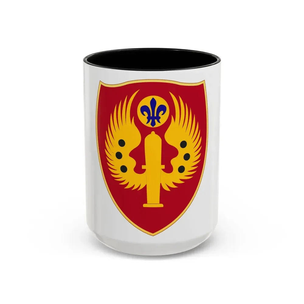 463rd Airborne Field Artillery Battalion (U.S. Army) Accent Coffee Mug 15oz Black - Go Mug Yourself