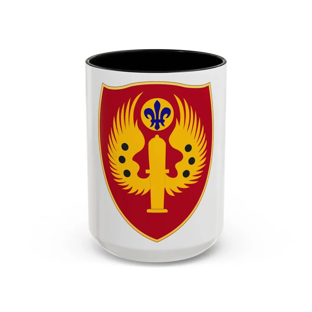 463rd Airborne Field Artillery Battalion (U.S. Army) Accent Coffee Mug 15oz Black - Go Mug Yourself