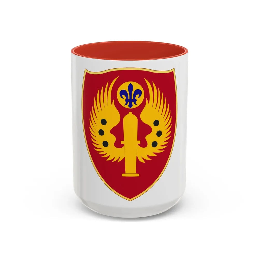463rd Airborne Field Artillery Battalion (U.S. Army) Accent Coffee Mug 15oz Red - Go Mug Yourself