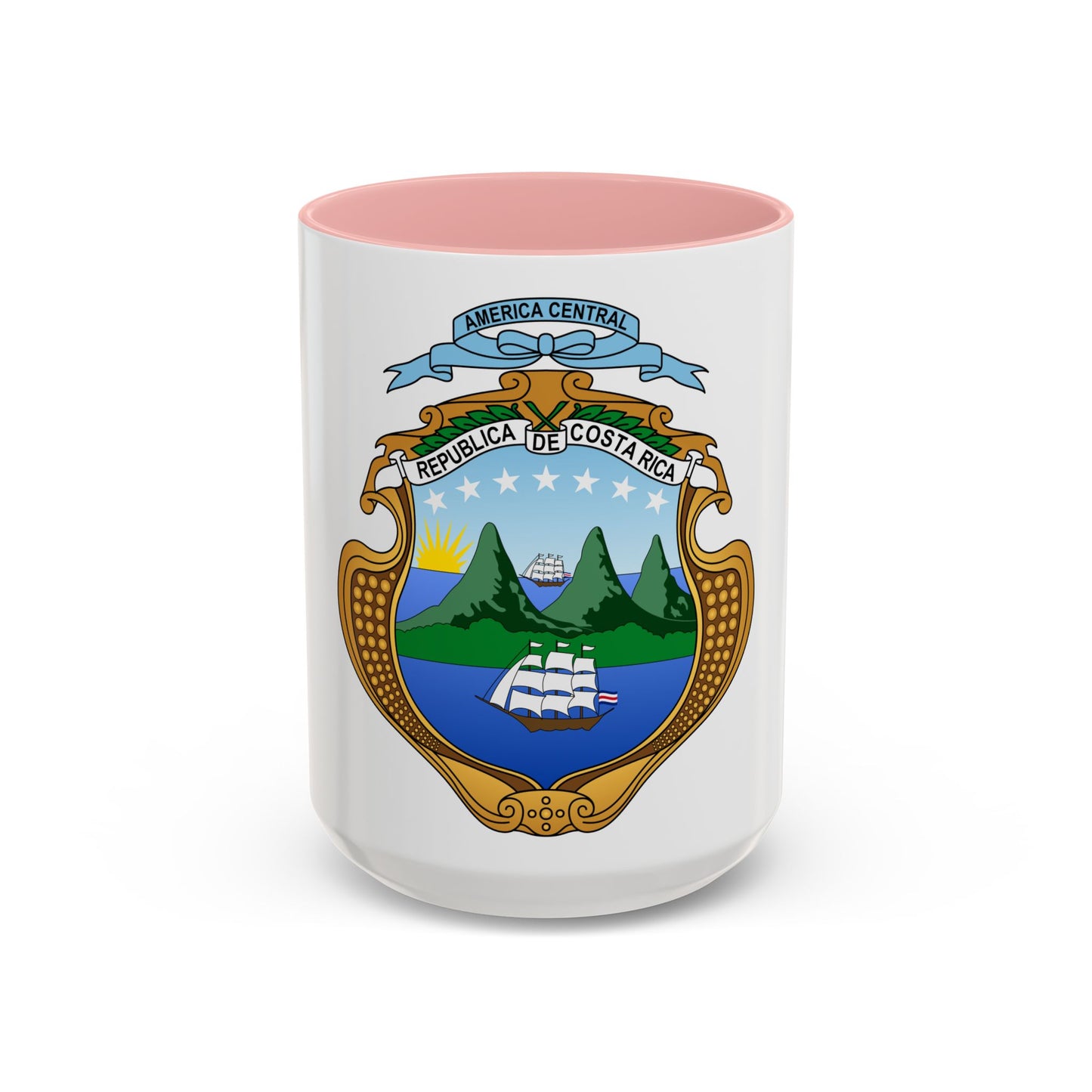 Coat of arms of Costa Rica (1964-1998) - Accent Coffee Mug
