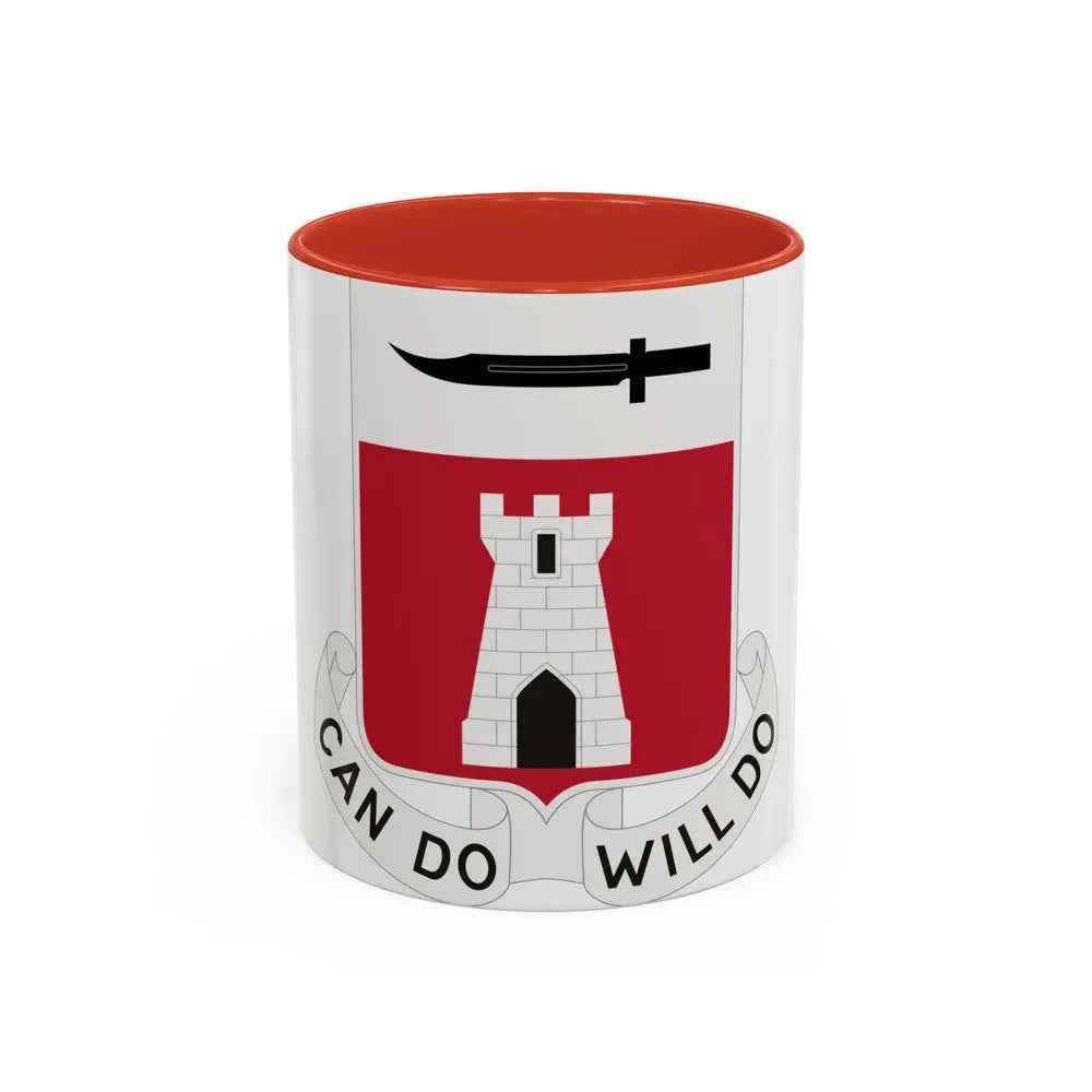 467 Engineer Battalion (U.S. Army) Accent Coffee Mug 11oz Red - Go Mug Yourself