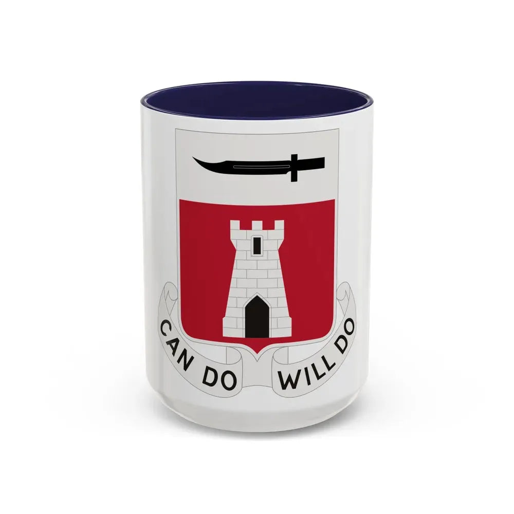 467 Engineer Battalion (U.S. Army) Accent Coffee Mug 15oz Navy - Go Mug Yourself