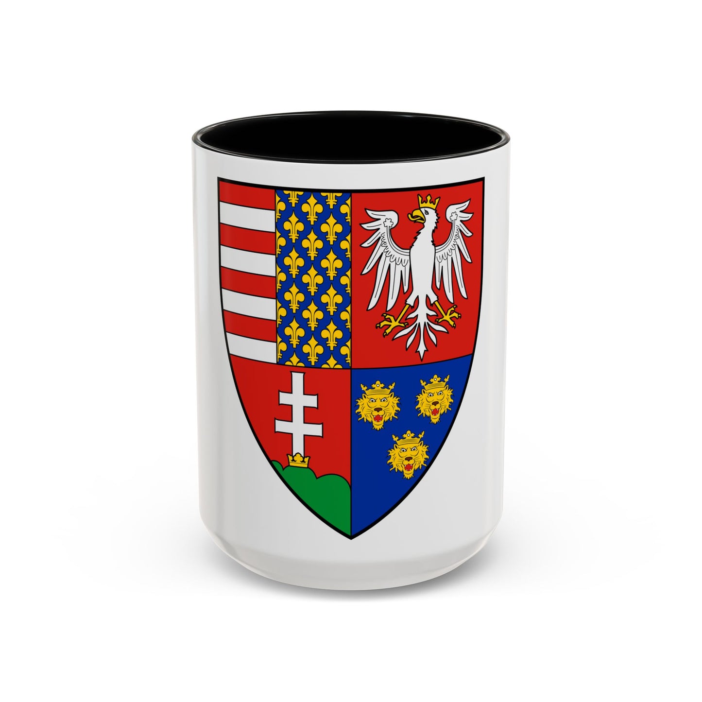 Coat of arms of Louis I of Hungary (1370) - Accent Coffee Mug