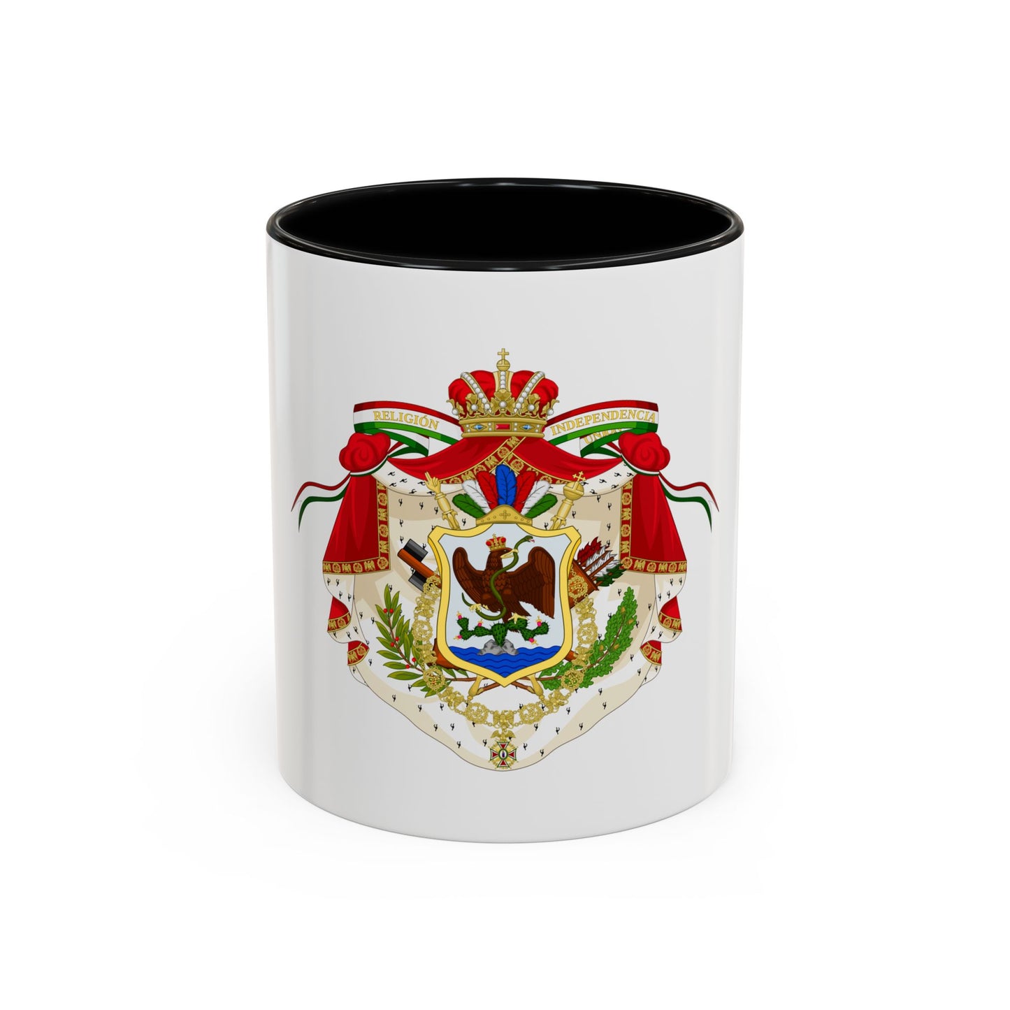 Coat of Arms of the First Mexican Empire - Accent Coffee Mug