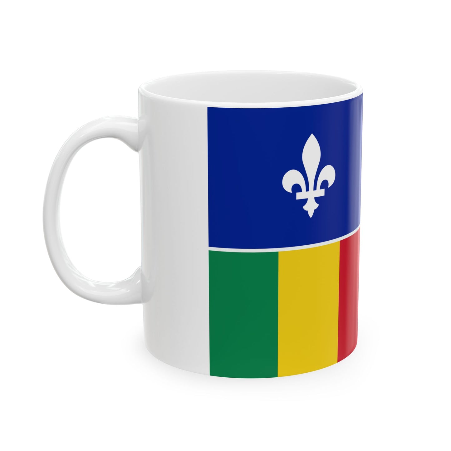 Louisiana Creole Flag (United States) White Coffee Mug