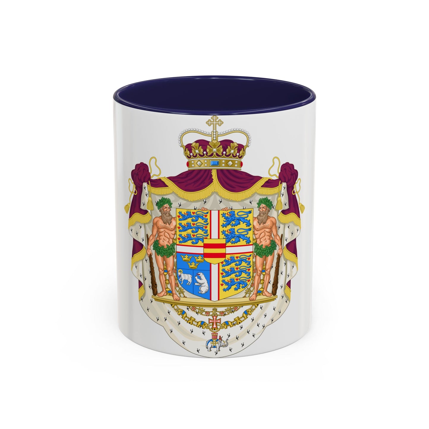 Coat of arms of the Crown Prince of Denmark - Accent Coffee Mug