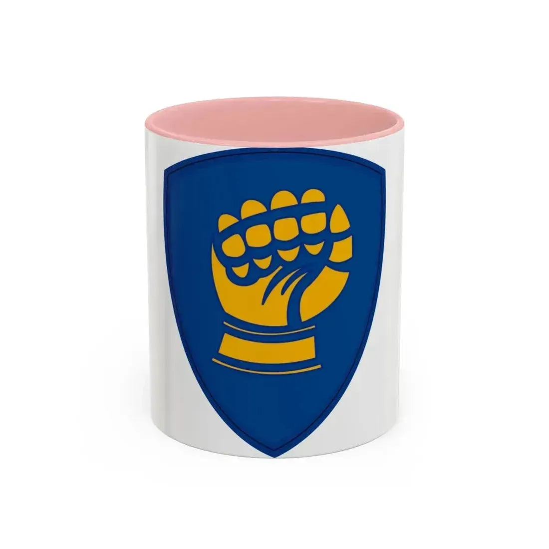 46th Infantry Division CSIB (U.S. Army) Accent Coffee Mug 11oz Pink - Go Mug Yourself