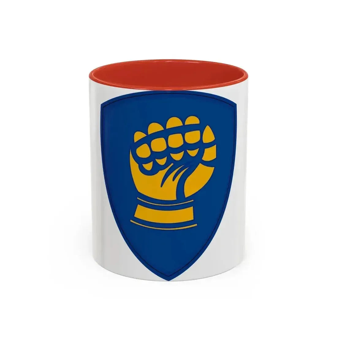 46th Infantry Division CSIB (U.S. Army) Accent Coffee Mug 11oz Red - Go Mug Yourself