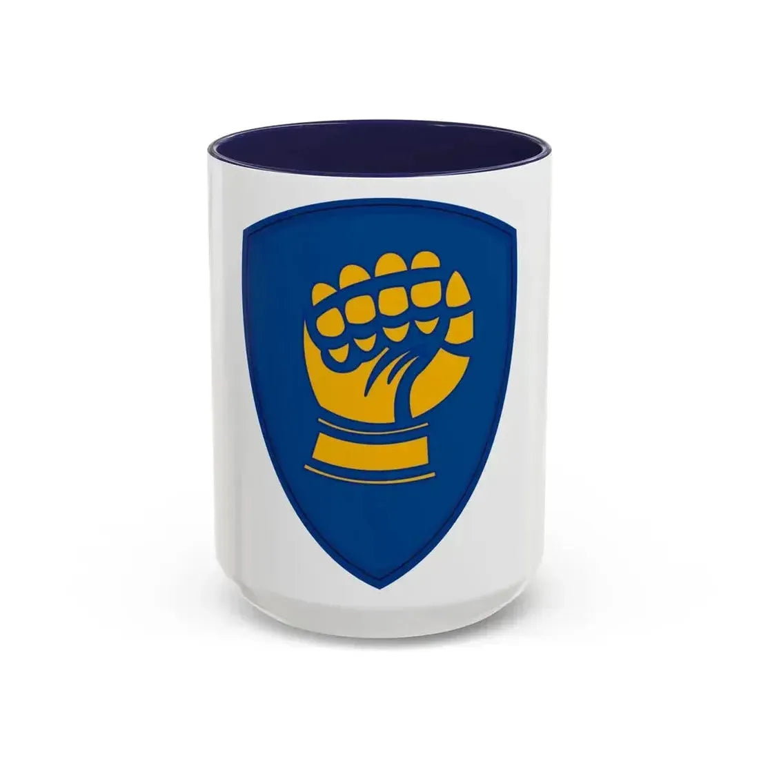 46th Infantry Division CSIB (U.S. Army) Accent Coffee Mug 15oz Navy - Go Mug Yourself