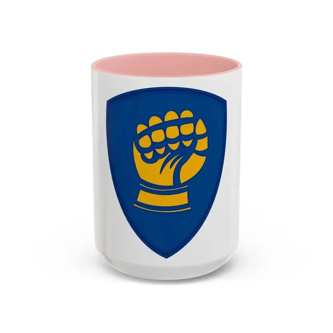 46th Infantry Division CSIB (U.S. Army) Accent Coffee Mug 15oz Pink - Go Mug Yourself