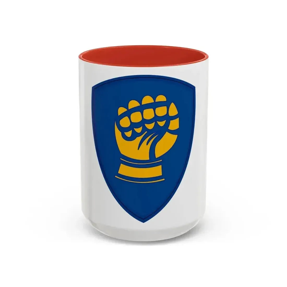 46th Infantry Division CSIB (U.S. Army) Accent Coffee Mug 15oz Red - Go Mug Yourself