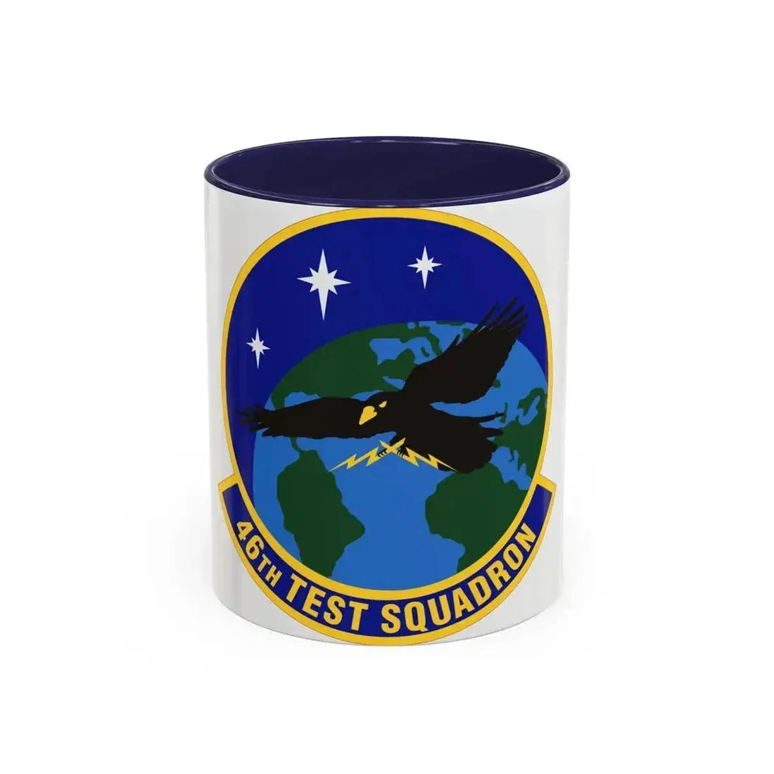 46th Test Squadron (U.S. Air Force) Accent Coffee Mug 11oz Navy - Go Mug Yourself