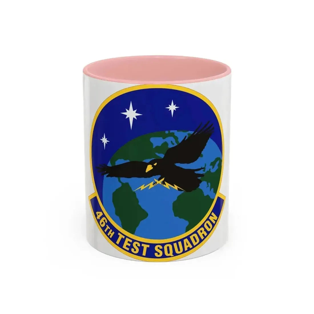 46th Test Squadron (U.S. Air Force) Accent Coffee Mug 11oz Pink - Go Mug Yourself