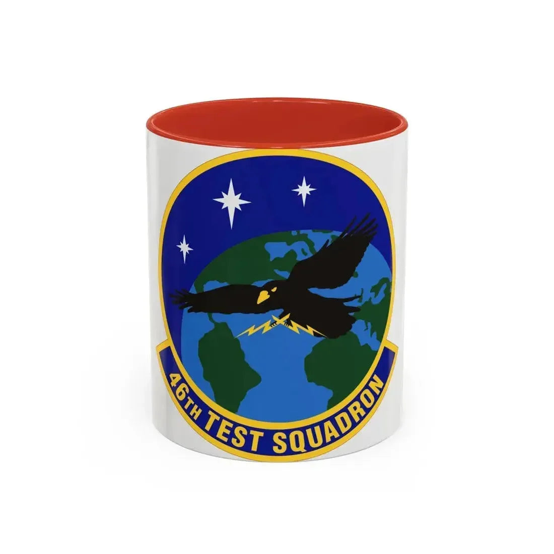 46th Test Squadron (U.S. Air Force) Accent Coffee Mug 11oz Red - Go Mug Yourself