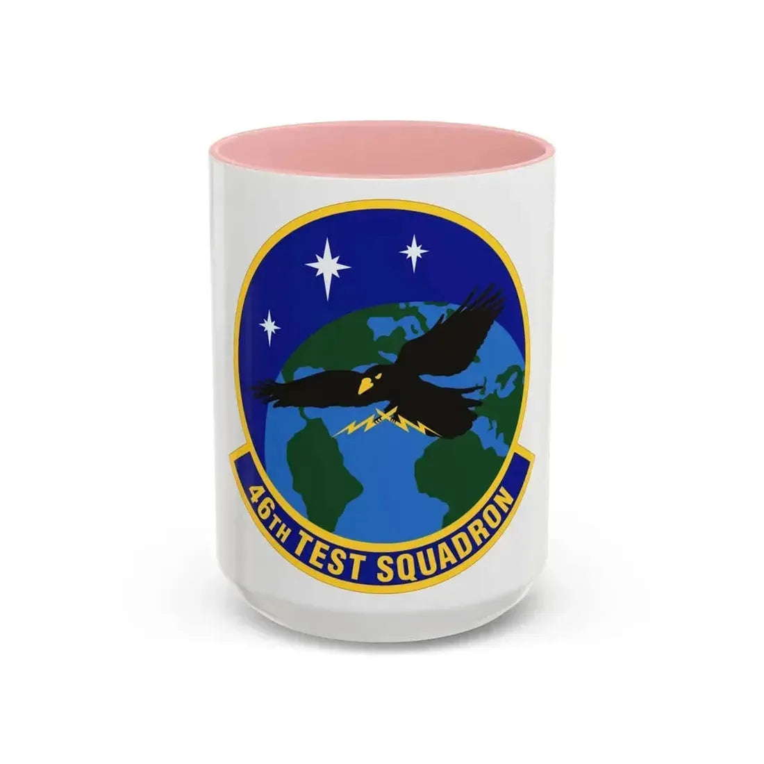 46th Test Squadron (U.S. Air Force) Accent Coffee Mug 15oz Pink - Go Mug Yourself