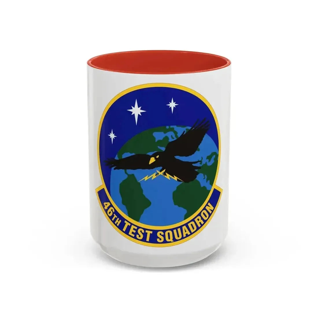 46th Test Squadron (U.S. Air Force) Accent Coffee Mug 15oz Red - Go Mug Yourself