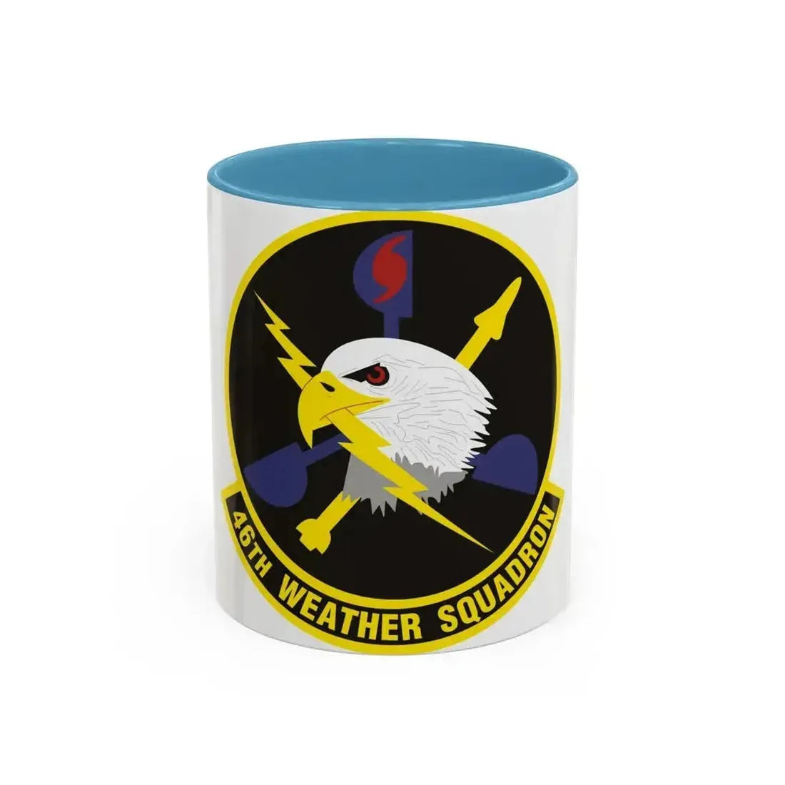 46th Weather Squadron (U.S. Air Force) Accent Coffee Mug 11oz Light Blue - Go Mug Yourself