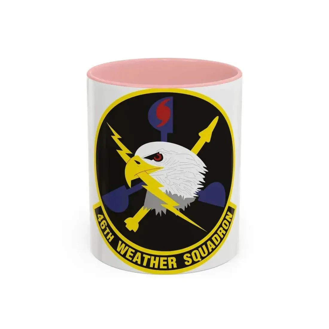 46th Weather Squadron (U.S. Air Force) Accent Coffee Mug 11oz Pink - Go Mug Yourself