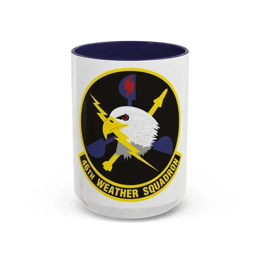 46th Weather Squadron (U.S. Air Force) Accent Coffee Mug 15oz Navy - Go Mug Yourself