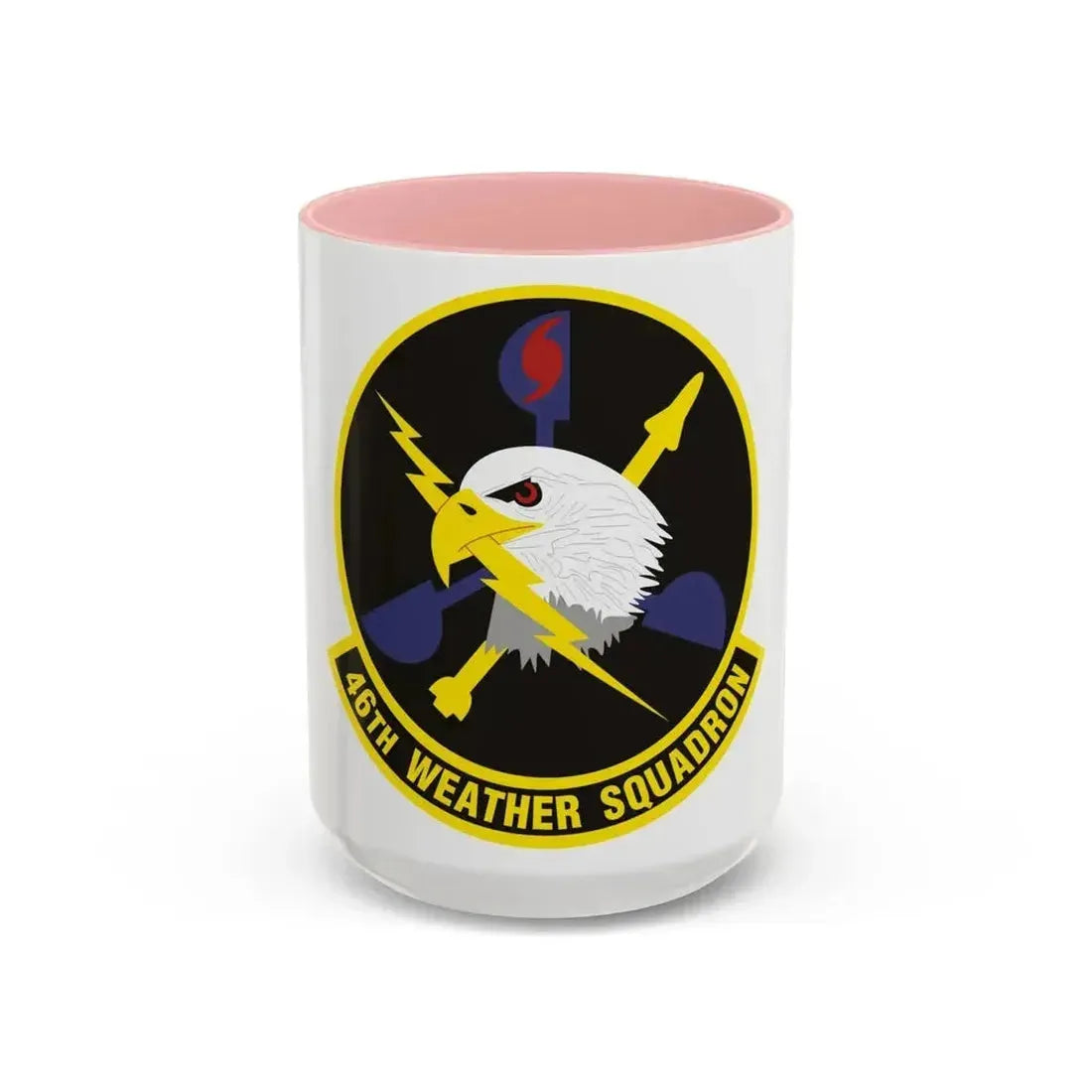 46th Weather Squadron (U.S. Air Force) Accent Coffee Mug 15oz Pink - Go Mug Yourself