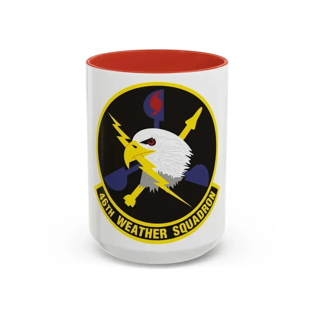 46th Weather Squadron (U.S. Air Force) Accent Coffee Mug 15oz Red - Go Mug Yourself