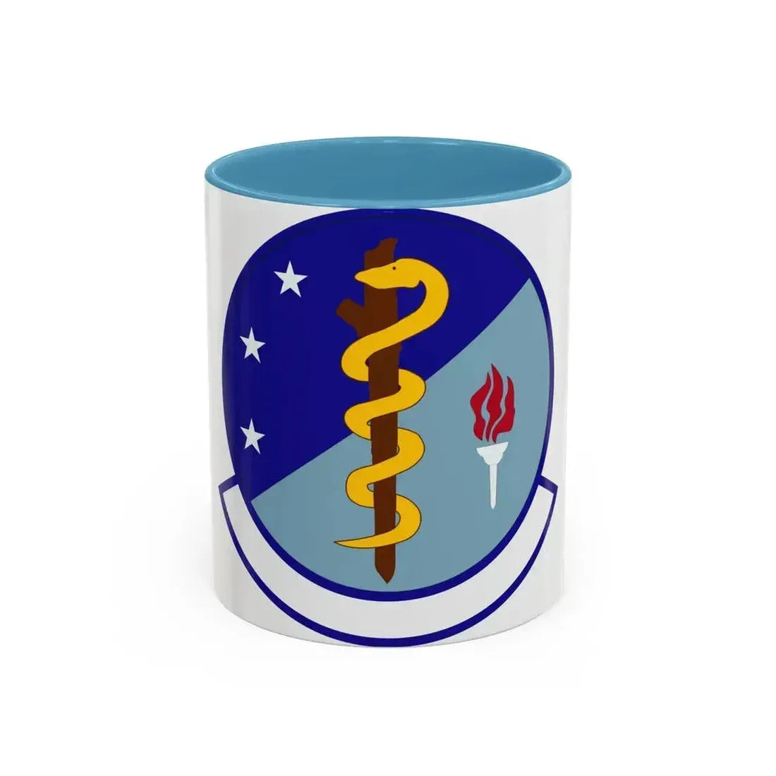 47 Operational Medical Readiness Squadron AETC (U.S. Air Force) Accent Coffee Mug 11oz Light Blue - Go Mug Yourself