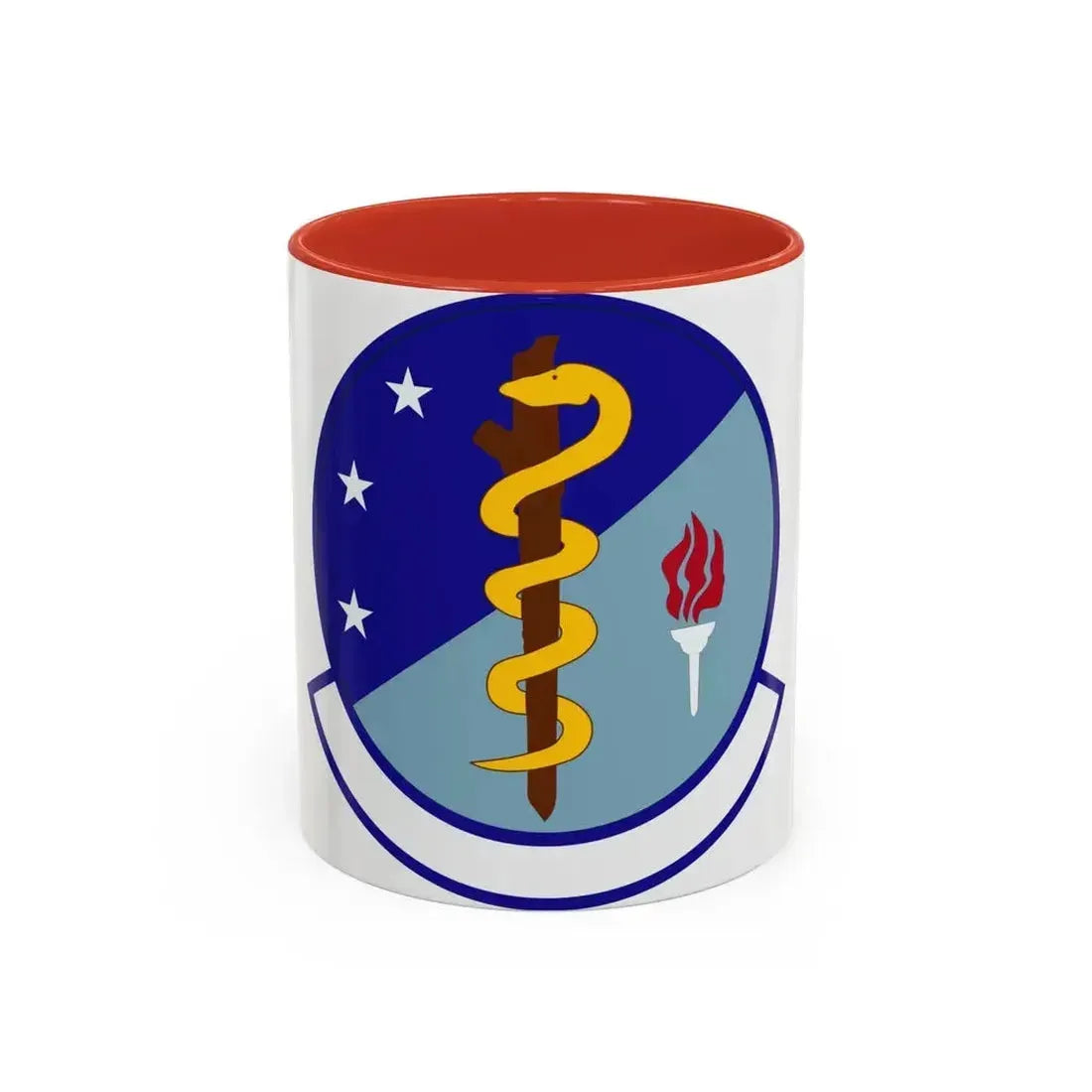 47 Operational Medical Readiness Squadron AETC (U.S. Air Force) Accent Coffee Mug 11oz Red - Go Mug Yourself