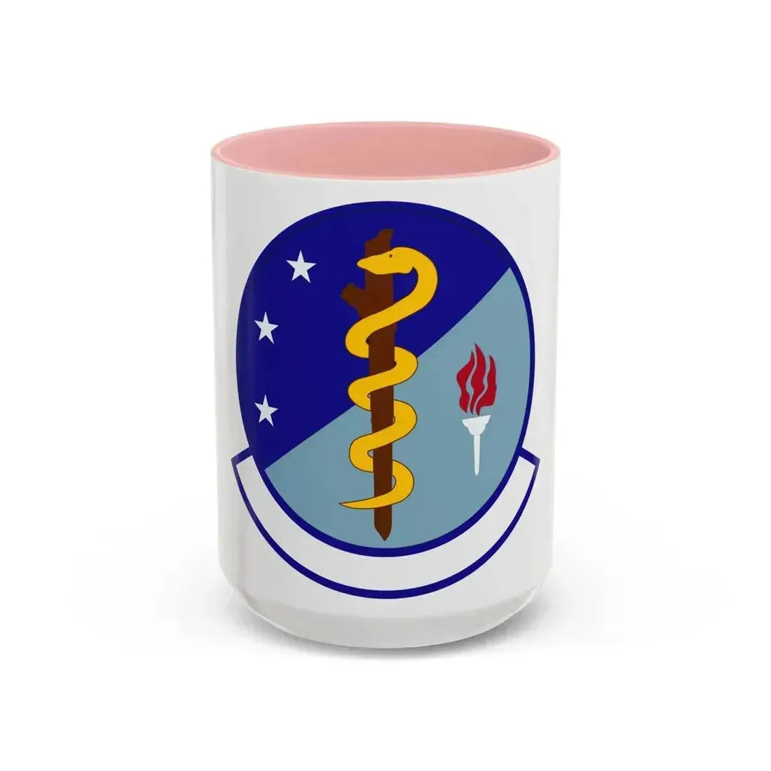 47 Operational Medical Readiness Squadron AETC (U.S. Air Force) Accent Coffee Mug 15oz Pink - Go Mug Yourself
