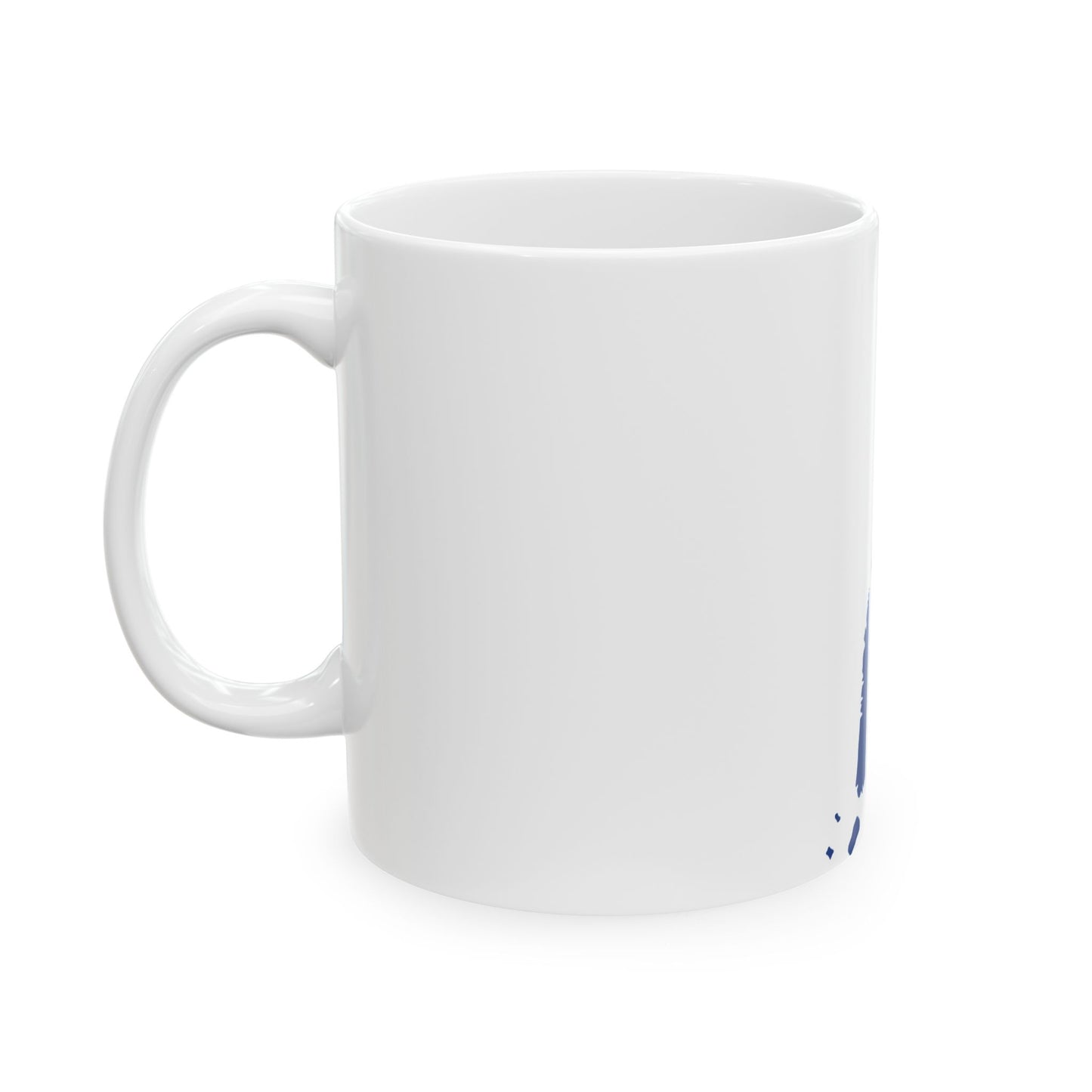 Flag-map of New York County New York (United States) White Coffee Mug