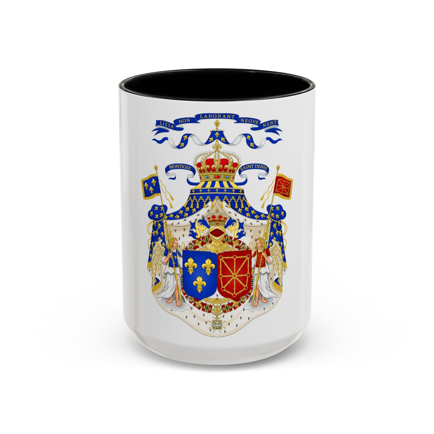 Grand Royal Coat of Arms of France & Navarre - Accent Coffee Mug