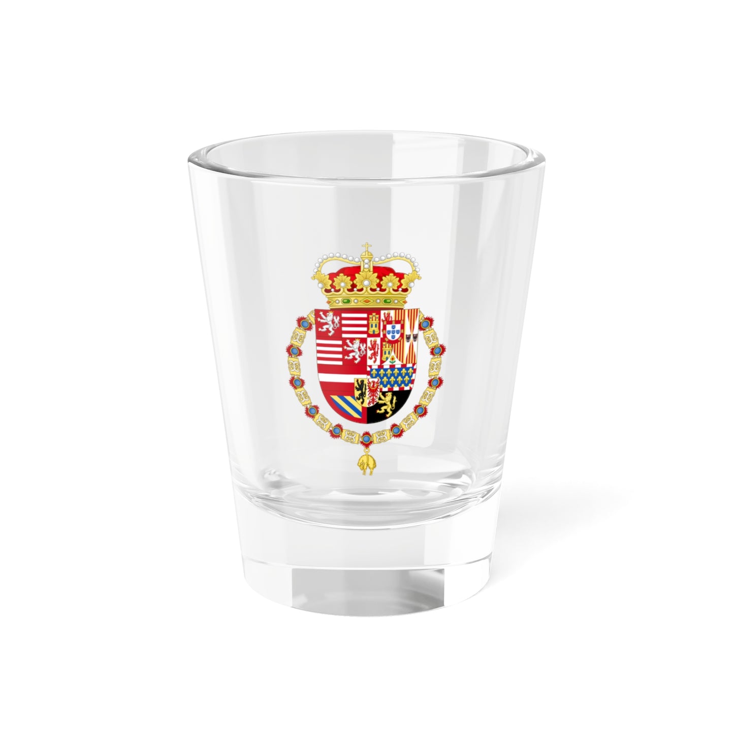 Coat of Arms of Archduke Albert of Austria as Governor-Monarch of the Low Countries - Shot Glass 1.5oz