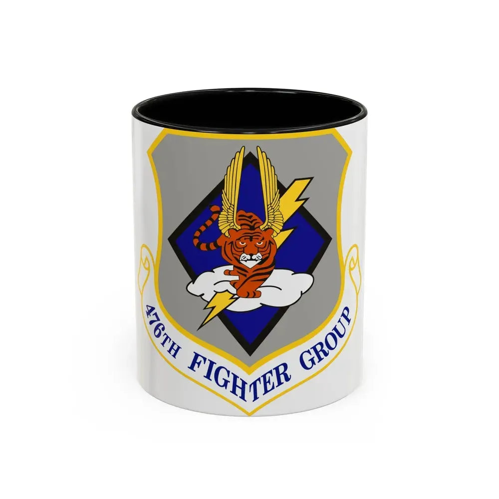 476 Fighter Group AFRC (U.S. Air Force) Accent Coffee Mug 11oz Black - Go Mug Yourself