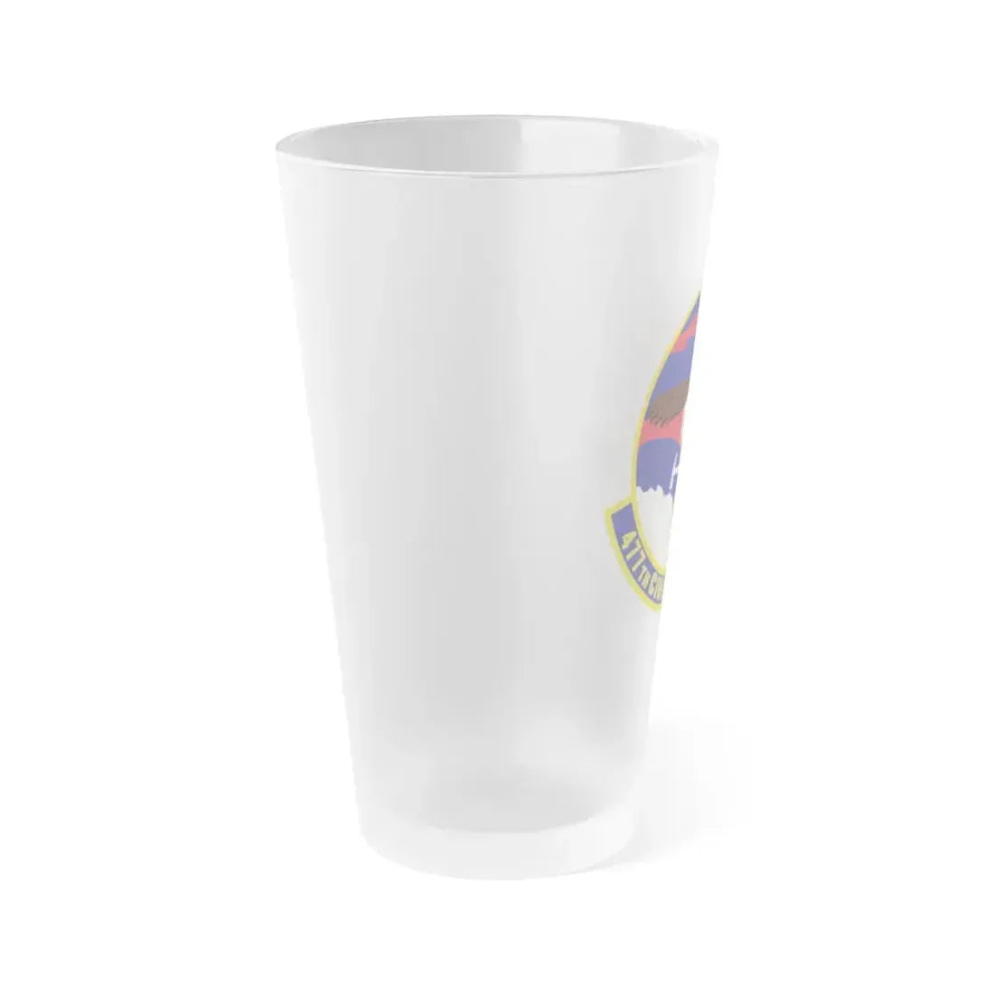 477th Civil Engineer Squadron (U.S. Air Force) Frosted Pint Glass 16oz - Go Mug Yourself