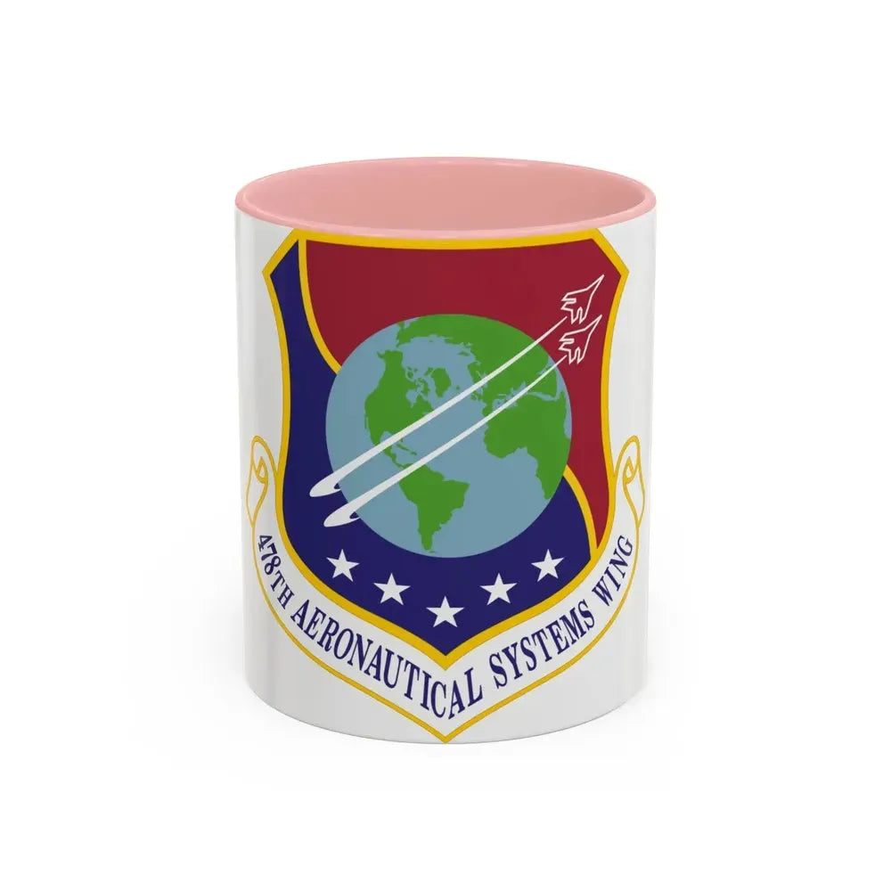 478th Aeronautical Systems Wing (U.S. Air Force) Accent Coffee Mug 11oz Pink - Go Mug Yourself