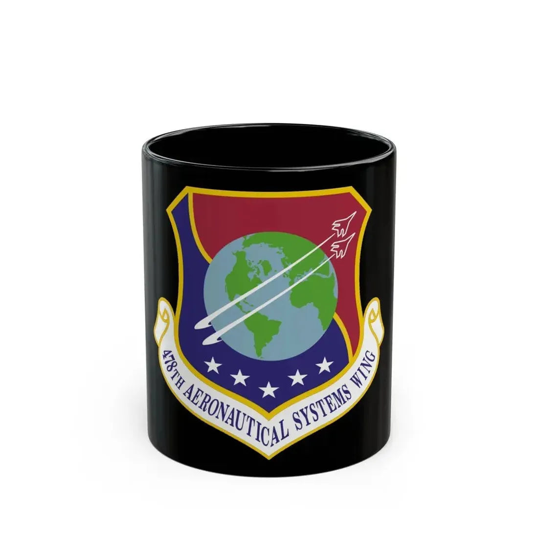 478th Aeronautical Systems Wing (U.S. Air Force) Black Coffee Mug - Go Mug Yourself