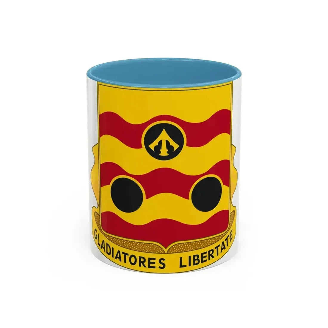 478th Antiaircraft Artillery Battalion (U.S. Army) Accent Coffee Mug 11oz Light Blue - Go Mug Yourself