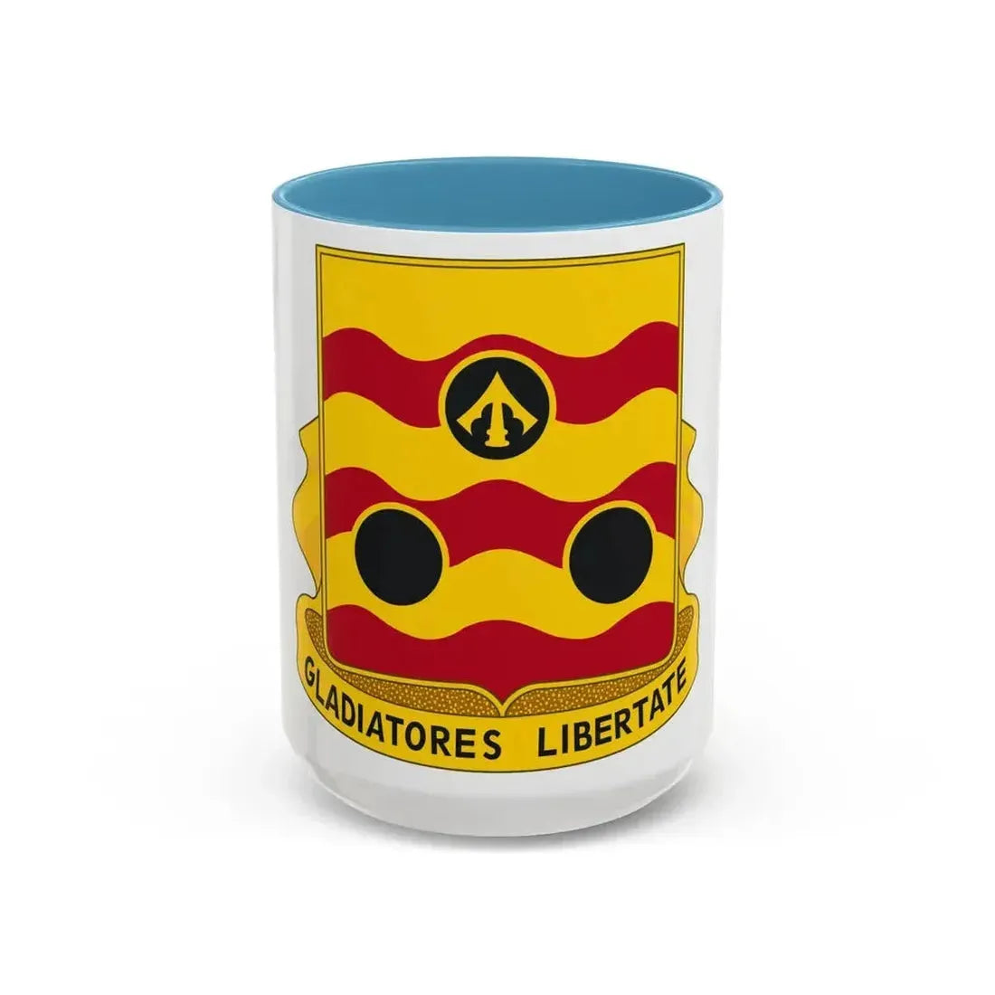 478th Antiaircraft Artillery Battalion (U.S. Army) Accent Coffee Mug 15oz Light Blue - Go Mug Yourself