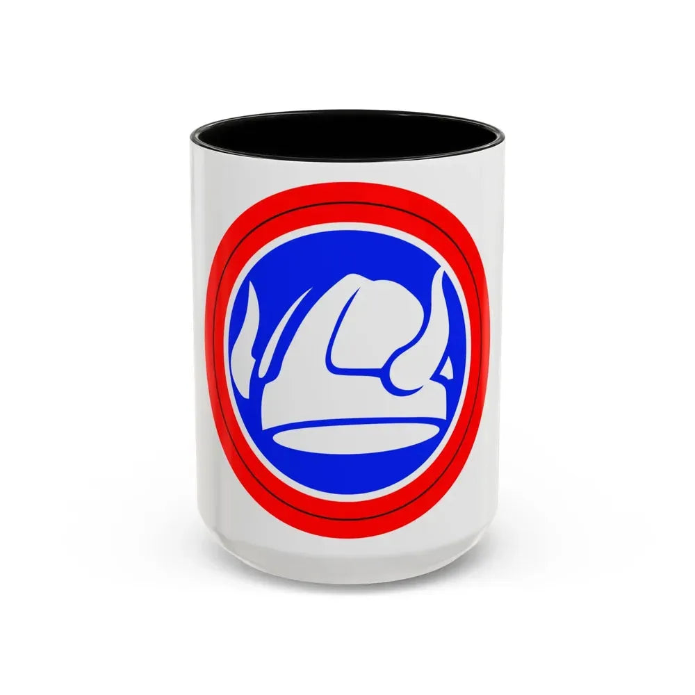 47th Division Shoulder Patch (U.S. Army) Accent Coffee Mug 15oz Black - Go Mug Yourself