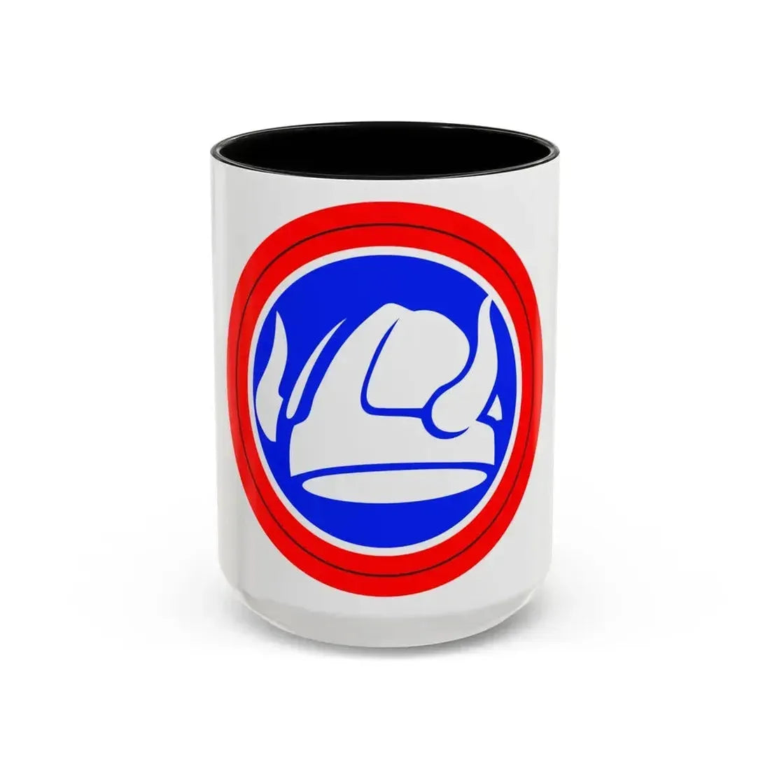 47th Division Shoulder Patch (U.S. Army) Accent Coffee Mug 15oz Black - Go Mug Yourself